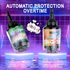BIG B 99999+ PUFFS 5MG/ML - ELFWORLD | Vapor Vloud Tunisia