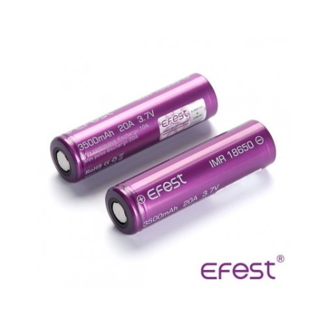 ACCU PURPLE IMR 18650 - 3500mAh - 20A - EFEST |Vapor Cloud Tunisia