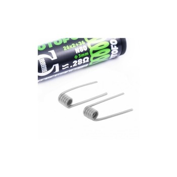 Coils Dual Core Fused Clapton 0.28 Ohm - Wotofo