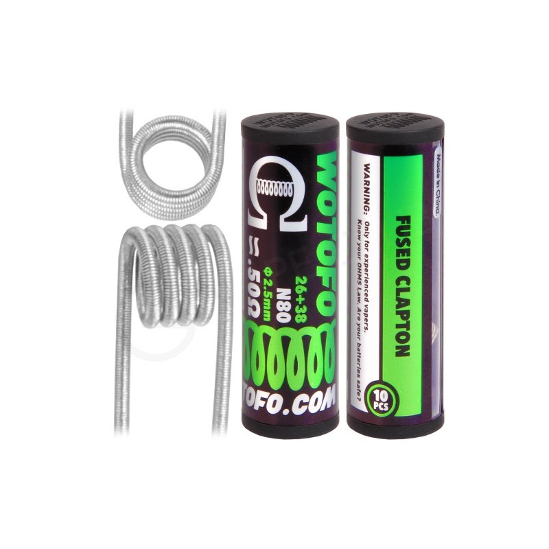 FUSED CLAPTON 0,50 OHM COILS - WOTOFO