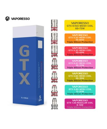 RÉSISTANCES GTX - VAPORESSO  | Vapor Cloud Tunisia