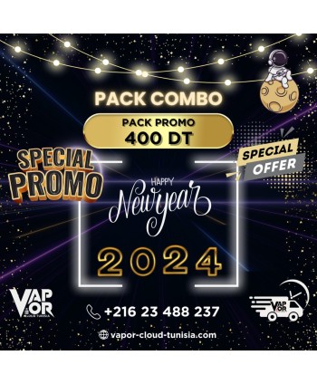 PACK PRO - PROMO SPECIAL HAPPY NEW YEAR 2024 | Vapor Cloud Tunisia